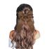 Laço de Cabelo Adulto Infantil Grande Luxo Boneca Prendedor Presilha Caqui