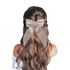 Laço de Cabelo Adulto Infantil Grande Luxo Boneca Prendedor Presilha Creme