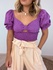 Cropped Laise Catiane Roxo