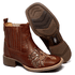 botina texana franca boots feminina bico quadrado bordada a laser fb2271