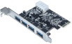 PLACA PCI-E USB3.0 5gbps COM 4 PORTAS DEX 