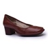 Sapato feminino em couro cor Vermelho J.Gean com salto médio cod. AR0016