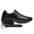 Sapato Jota Pe Preto 4K Technology Elástico + Cinto de Couro