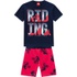 Conjunto Kyly Infantil Masculino Camiseta + Bermuda Moletinho