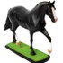 Escultura Miniatura de Cavalo Mangalarga Preto