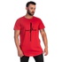 Camiseta Masculina Long Line Cruz Vermelha -Selten 