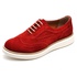 Sapato Social Feminino Top Franca Shoes Oxford Camurça Vermelha