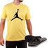 Kit Camiseta Algodão + Chinelo Jordan Amarelo