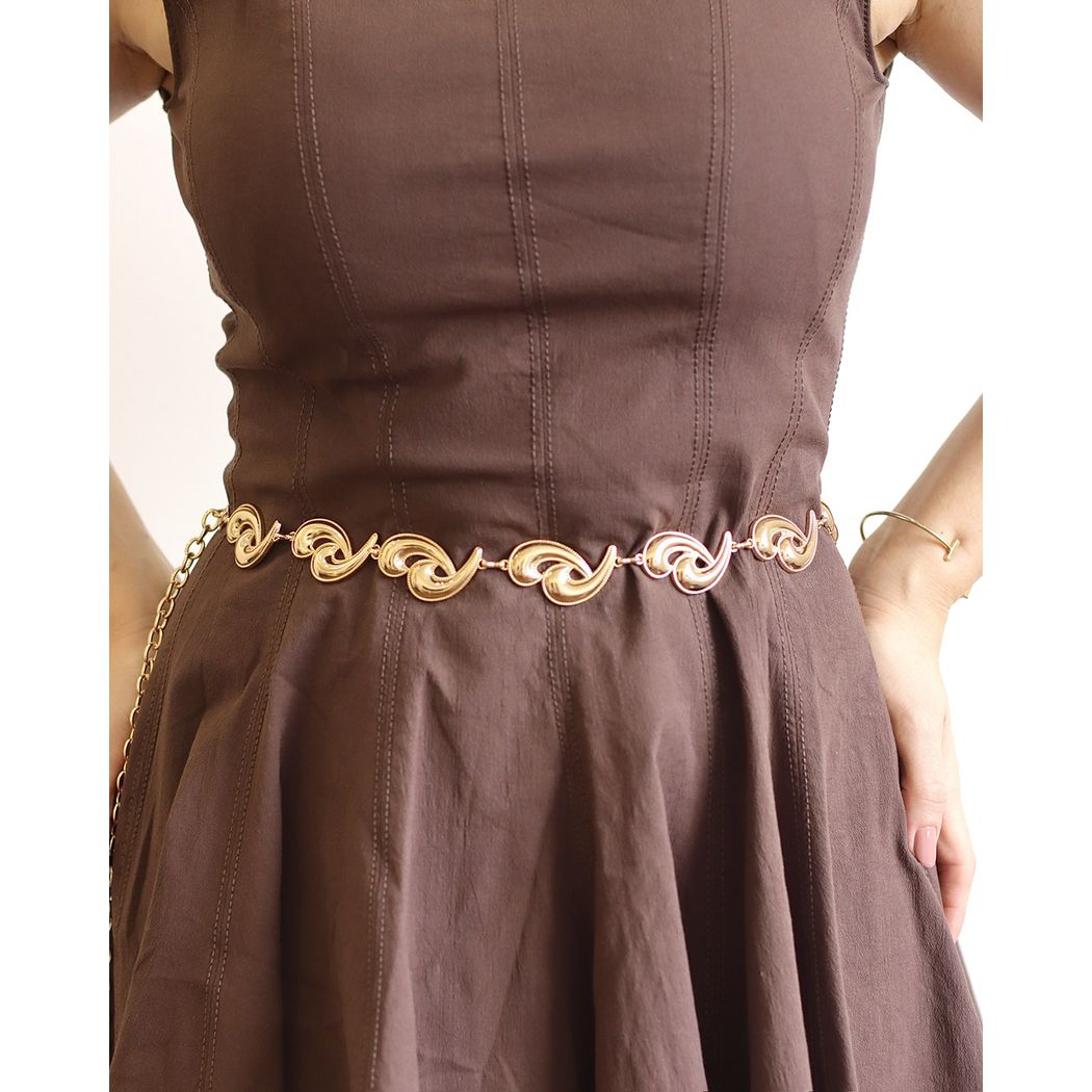 CINTO CORRENTE ALANA DOURADO - ETC. shoes