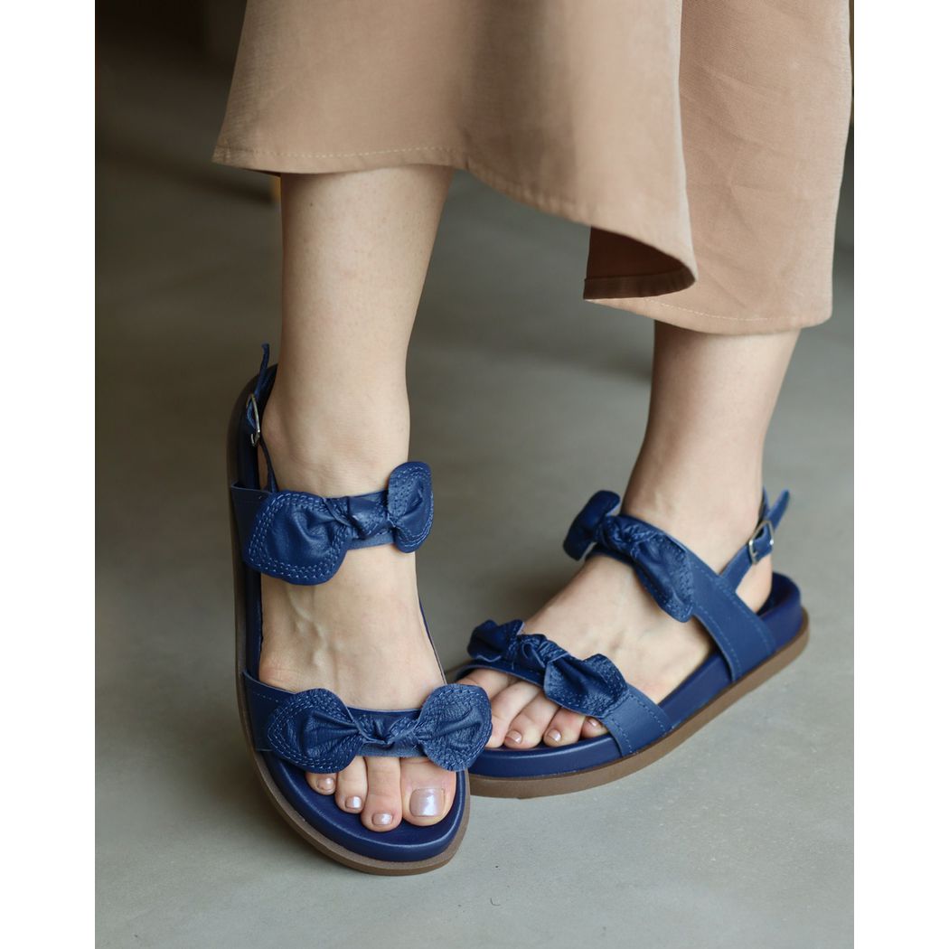PAPETE LARA COURO MARINHO - ETC. shoes