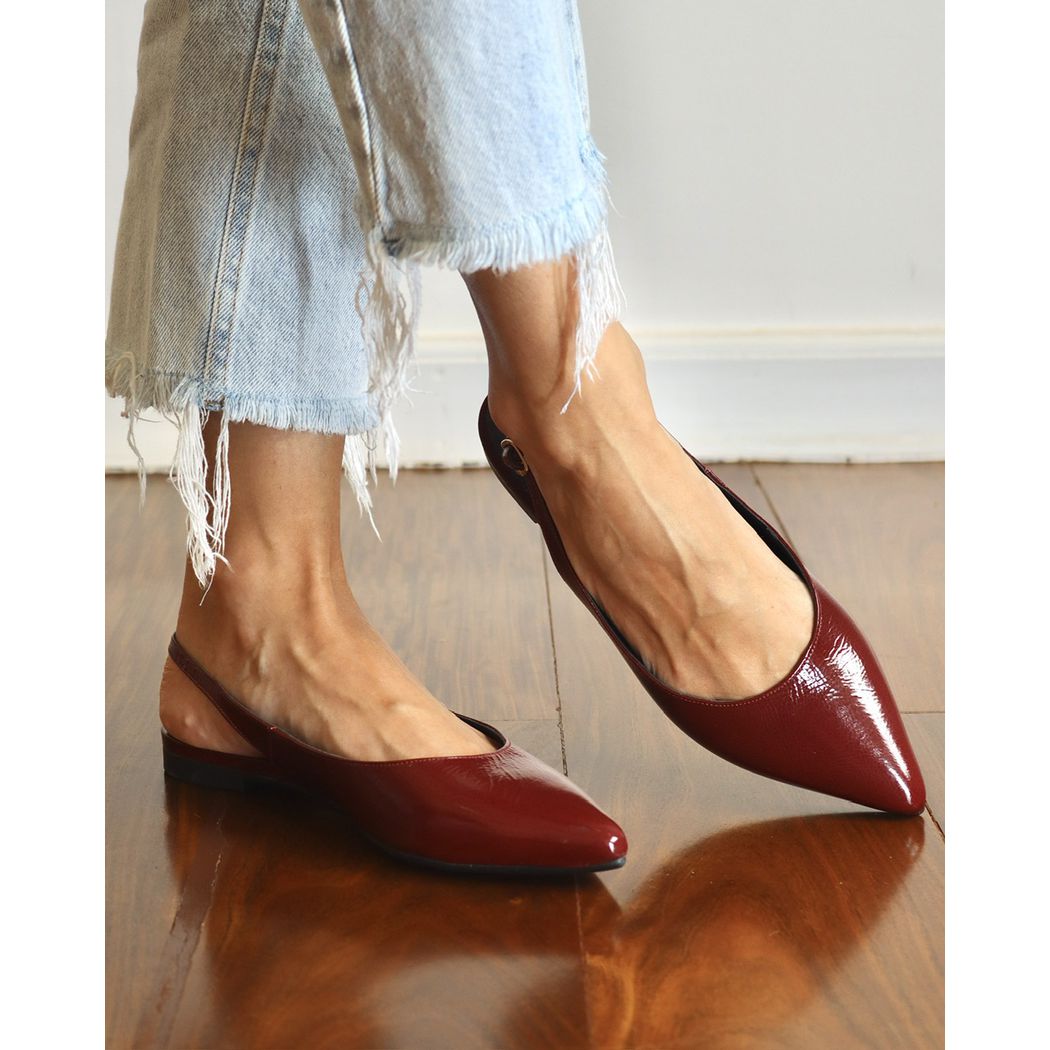 SAPATILHA SORAIA COURO CHERRY - ETC. shoes