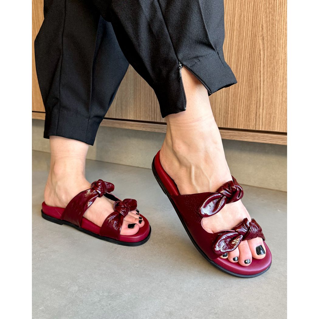 PAPETE PILAR COURO CHERRY - ETC. shoes