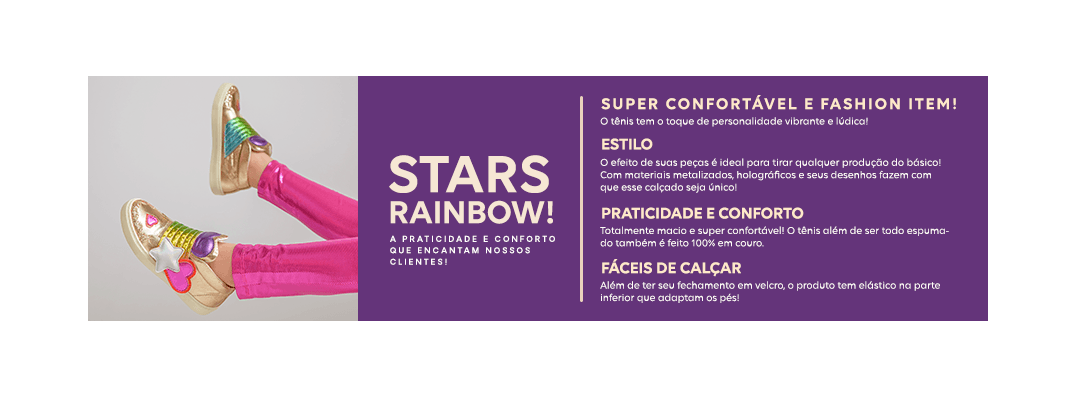 Tênis Stars Rainbow