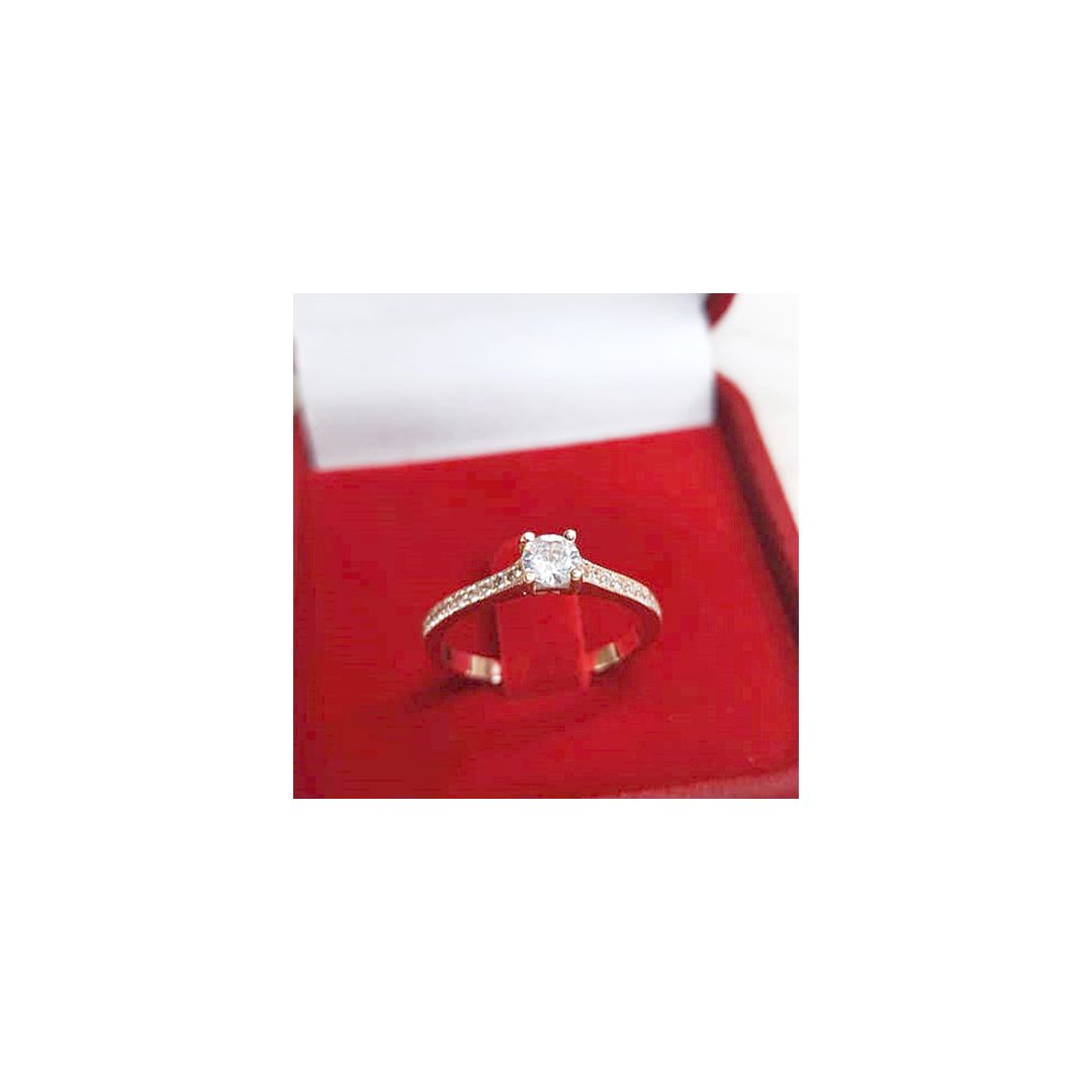 ANEL DE OURO 18K - OURO ROSE