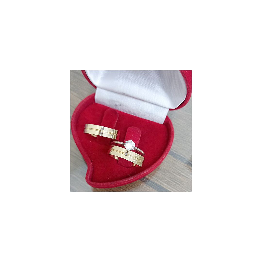 Aliança de Ouro 18k O PAR