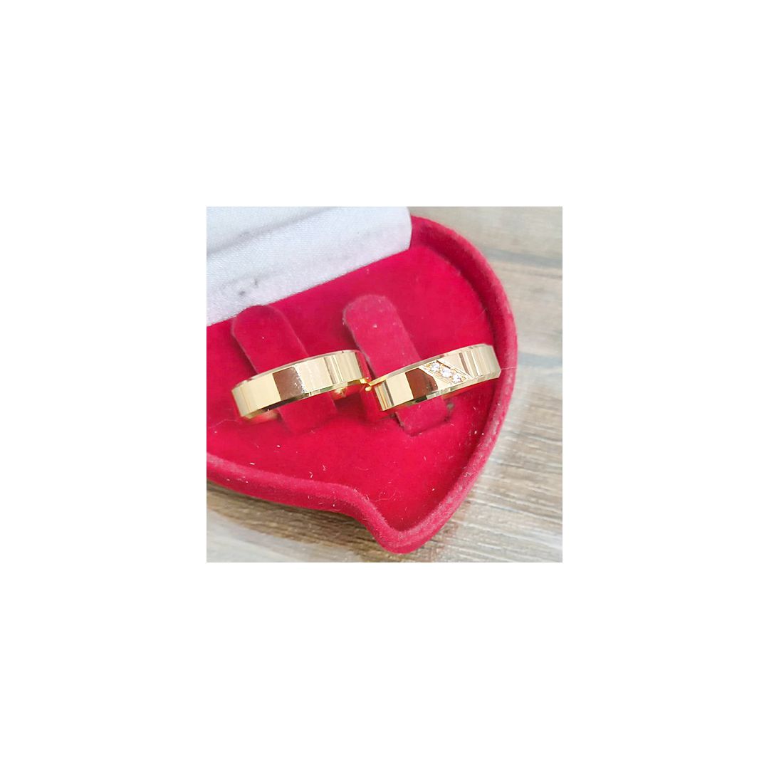 Aliança de Ouro 18k O PAR