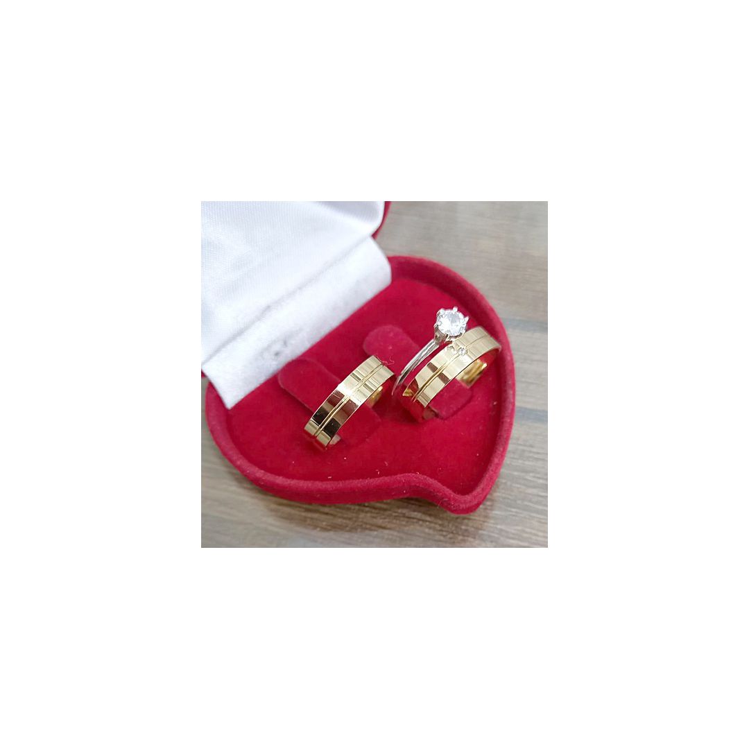 Aliança de Ouro 18k O PAR