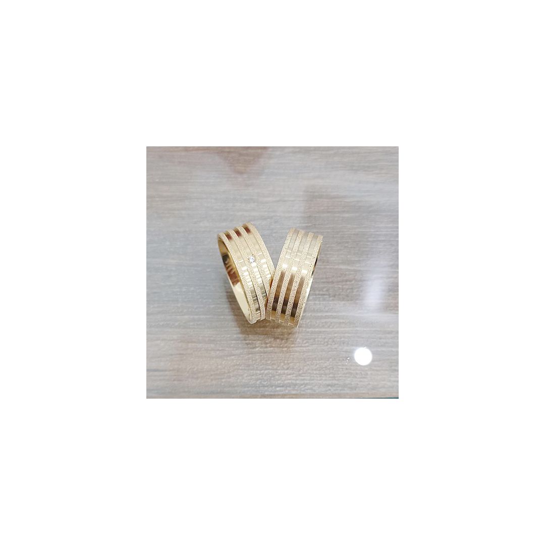 Aliança de Ouro 18k O PAR 