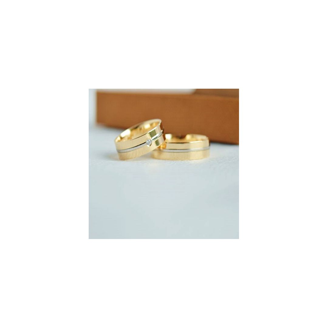 Aliança de Ouro 18k O PAR - RJ02BODAS - ALIANÇAS RAINHA VIRTUAL 