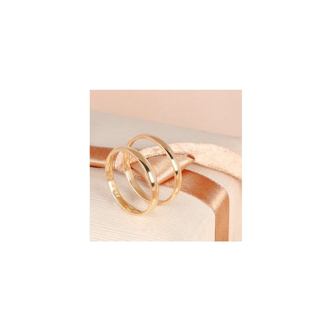 Aliança de Ouro 18k O PAR 
