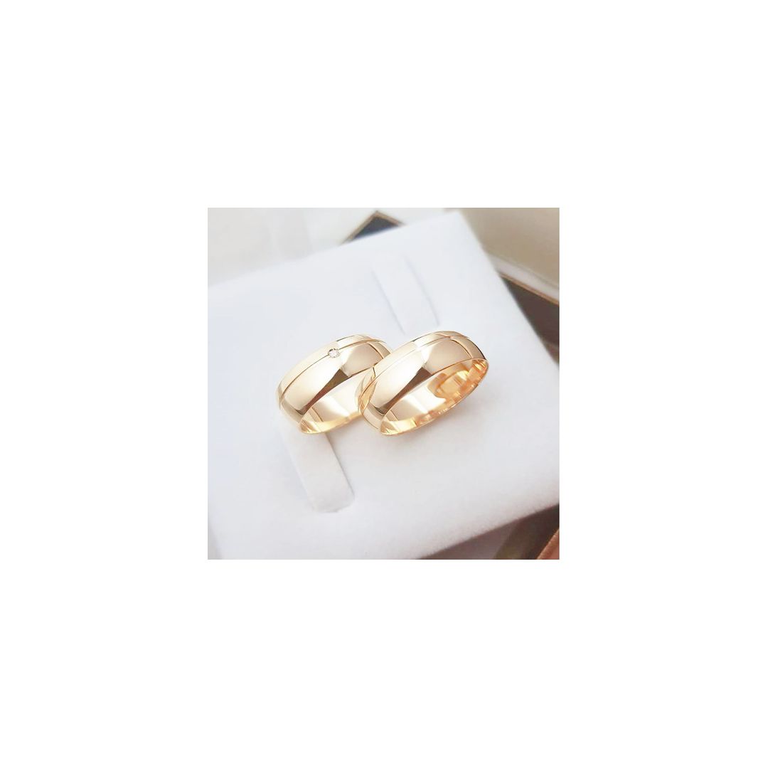 Aliança de Ouro 18k O PAR 
