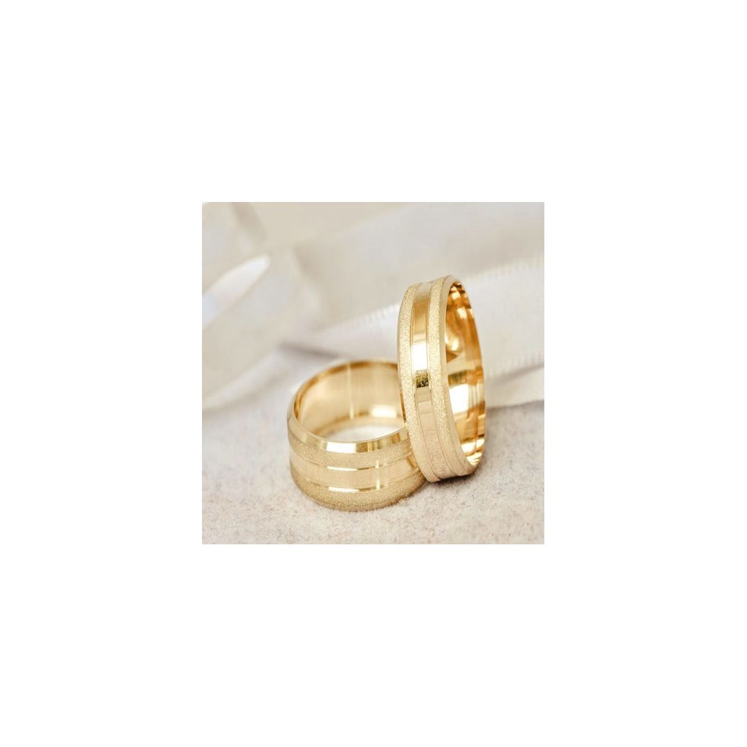 Aliança de Ouro 18k O PAR 