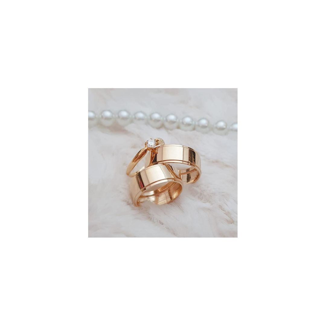 Aliança de Ouro 18k O PAR 