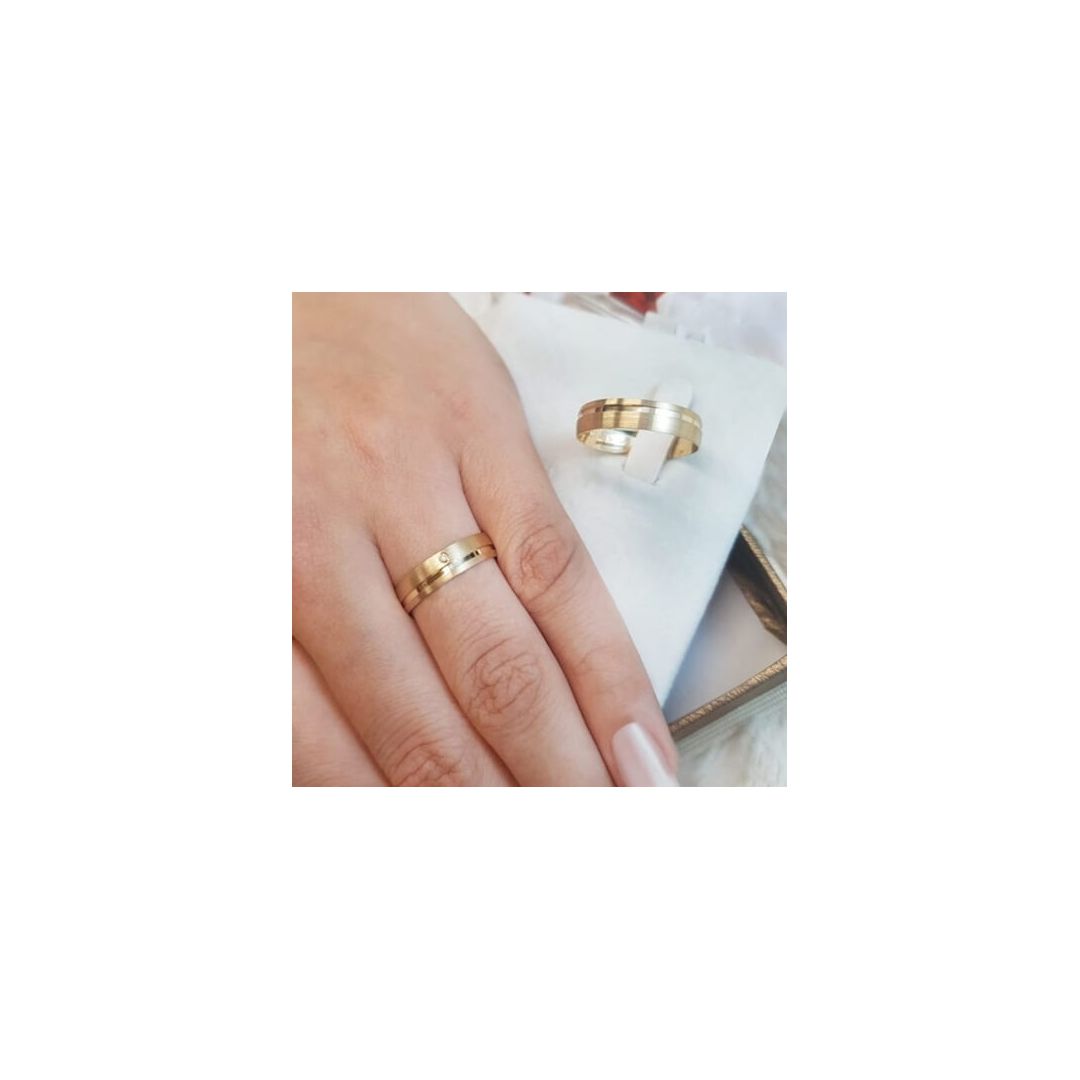 Aliança de Ouro 18k O PAR