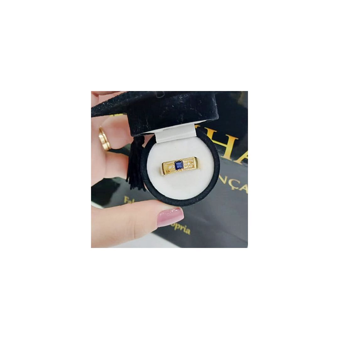 Anel Formatura Ouro 18k 