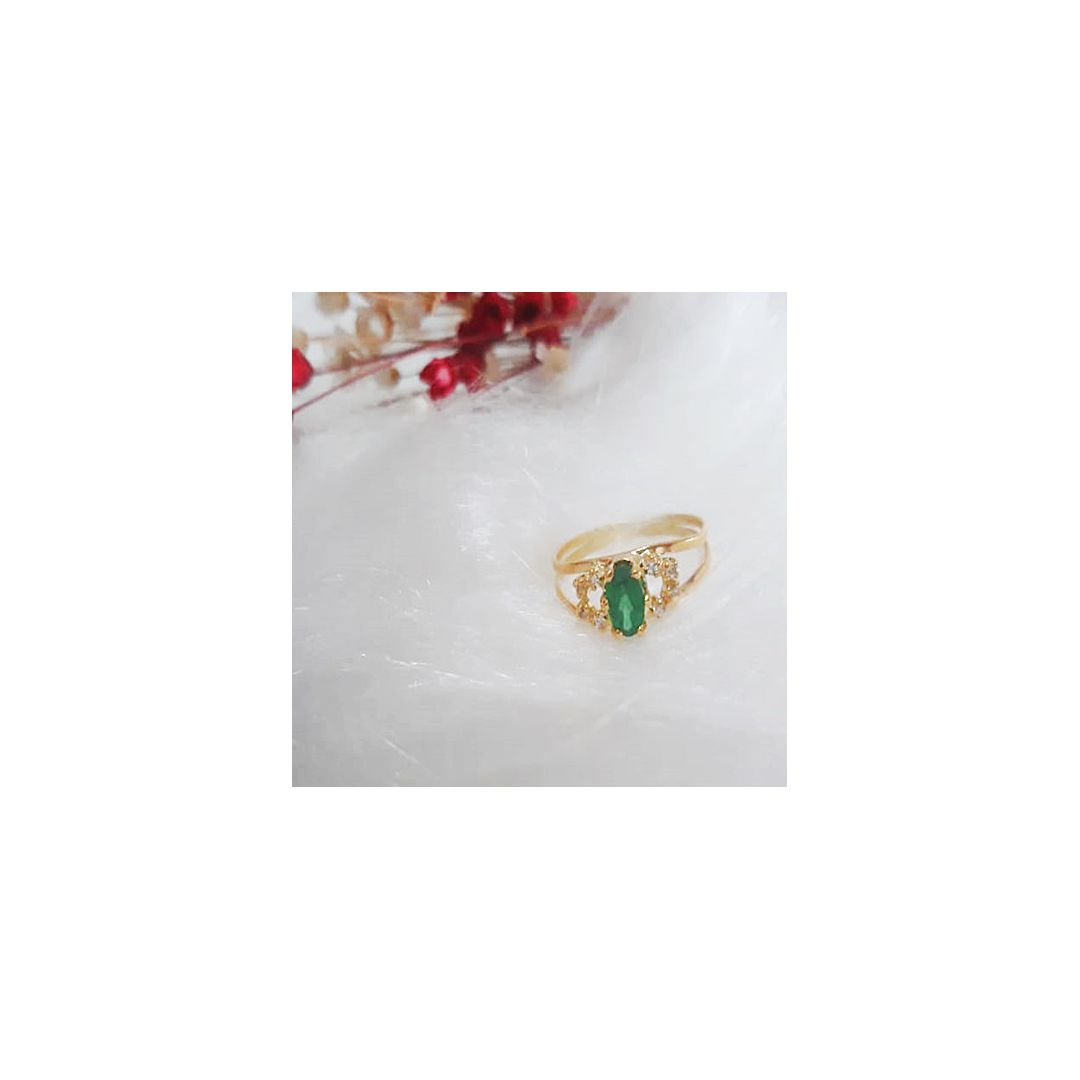 Anel de Formatura em Ouro 18k PEDRA NATURAL