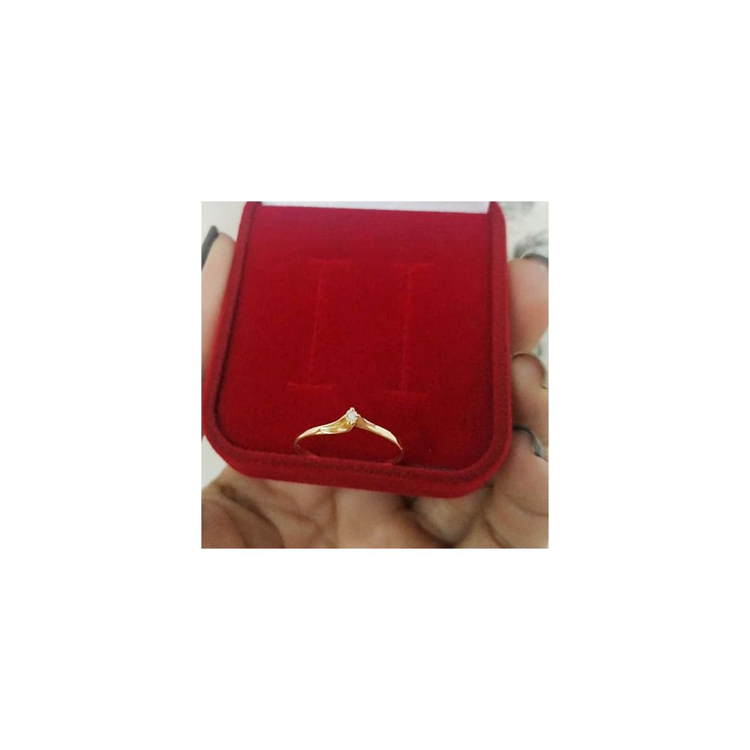ANEL DE OURO 18K - CRAVO - ALIANÇAS RAINHA VIRTUAL 