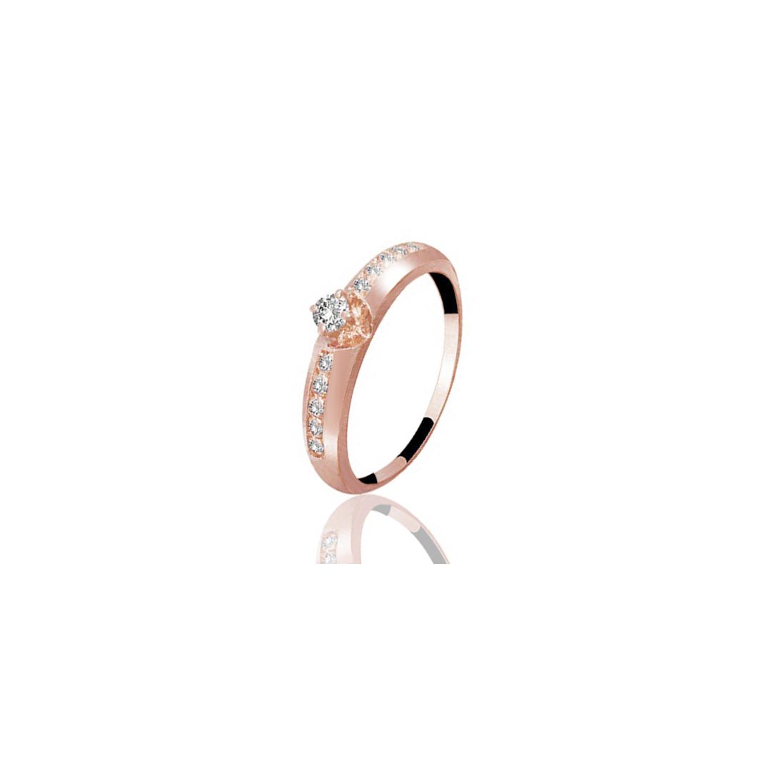  ANEL DE OURO ROSÉ 18K - ARIEL 