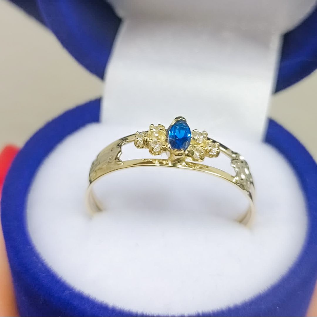 Anel de Formatura em Ouro 10K - CH320D - ALIANÇAS RAINHA VIRTUAL 