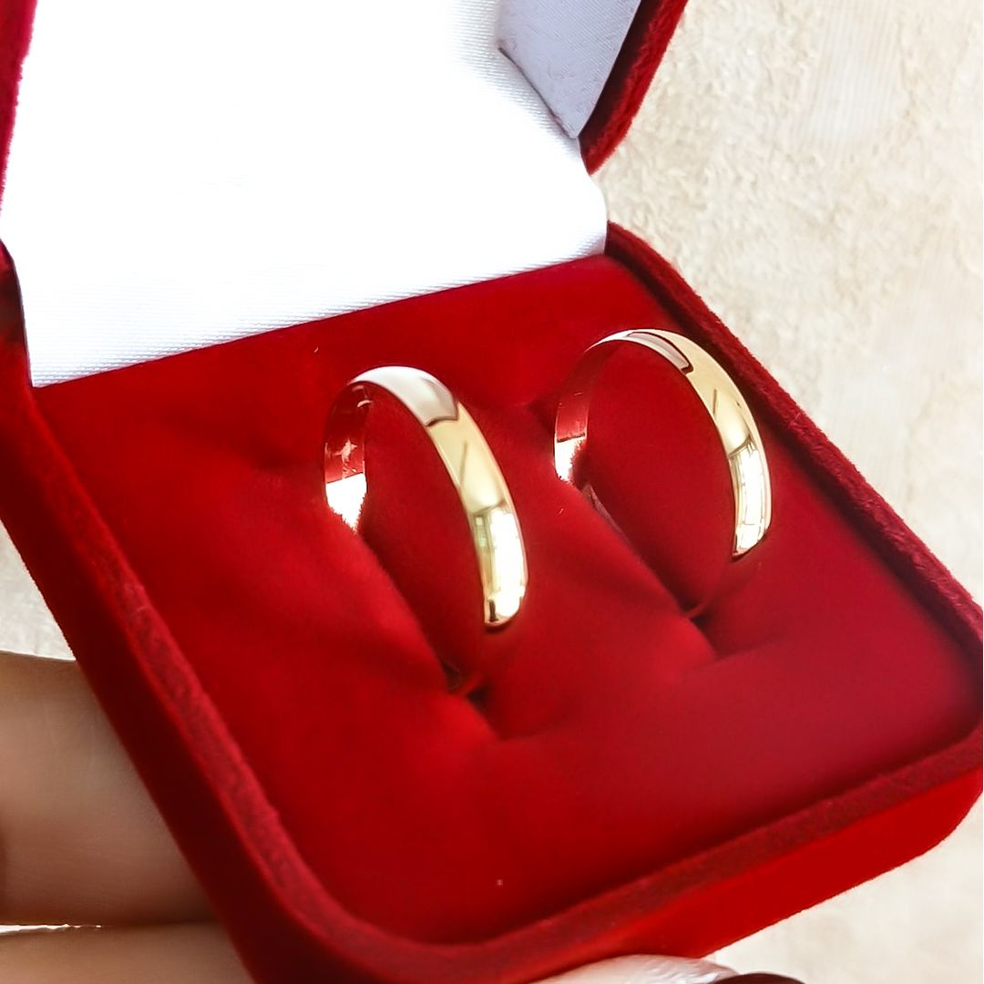 Aliança de Ouro 18k O PAR - SUPER OFERTA