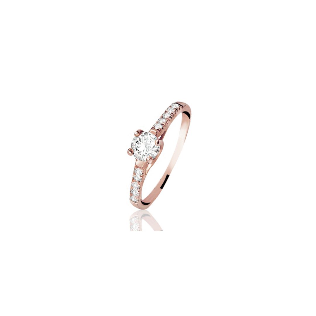 ANEL DE OURO 18K - GARDÊNIA OURO ROSE - ALIANÇAS RAINHA VIRTUAL 