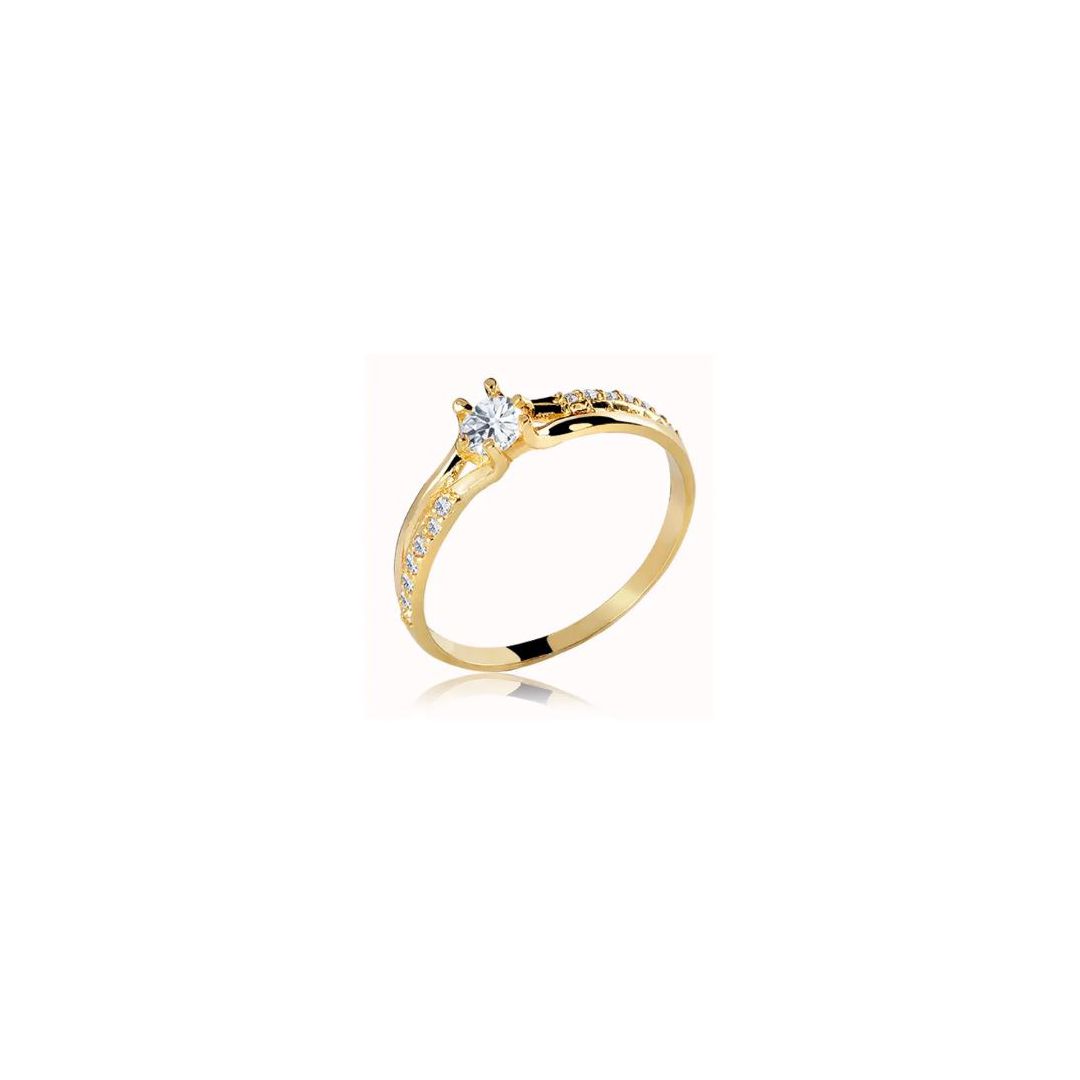 ANEL OURO AMARELO 18K - PODEROSA - A58 - ALIANÇAS RAINHA VIRTUAL 