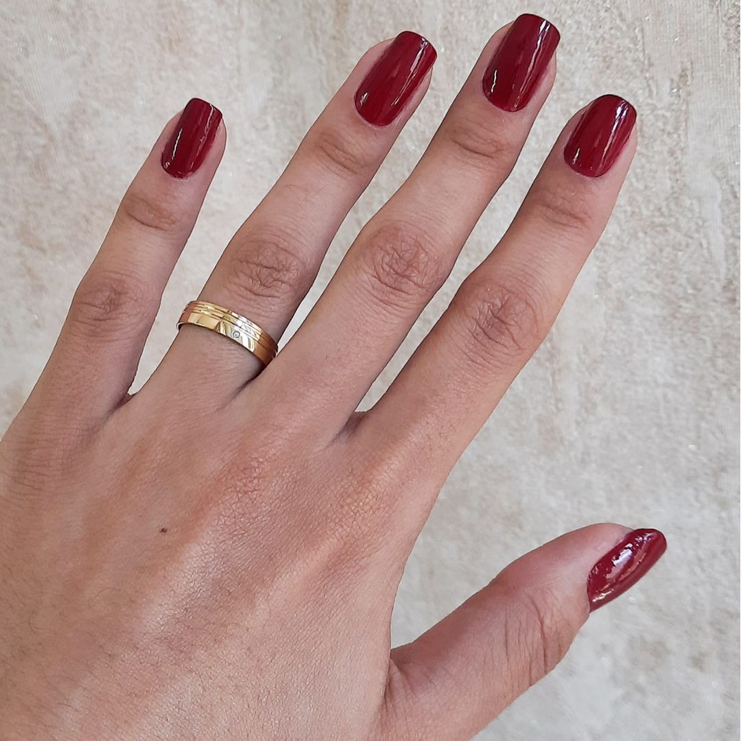 Aliança de Ouro 18k O PAR 