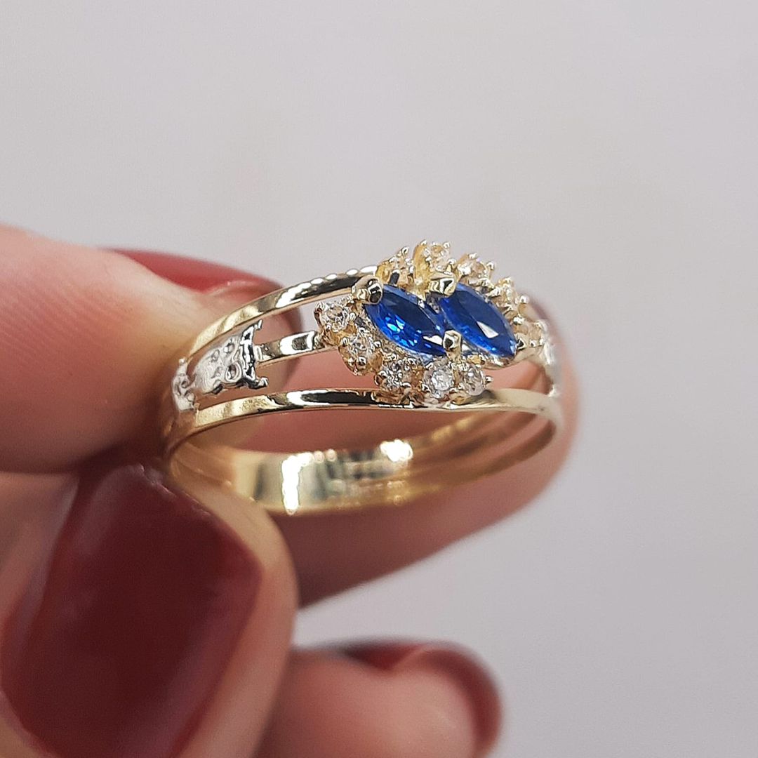 Anel de Formatura em Ouro 18K - CH188D - ALIANÇAS RAINHA VIRTUAL 