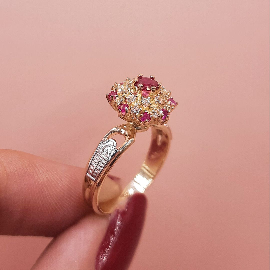 Anel de Formatura em Ouro 18k PEDRA NATURAL 