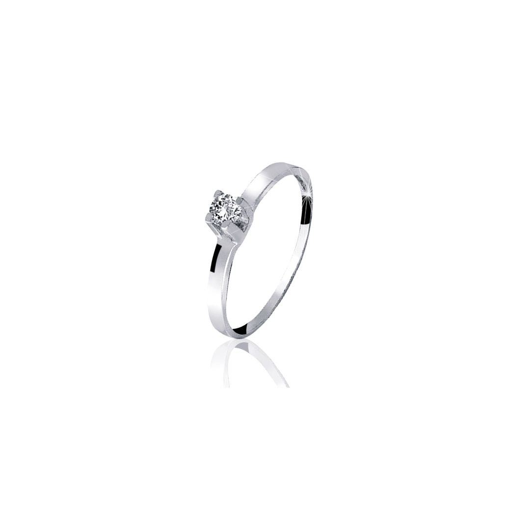 ANEL DE OURO 18K - MAIA OURO BRANCO - ALIANÇAS RAINHA VIRTUAL 