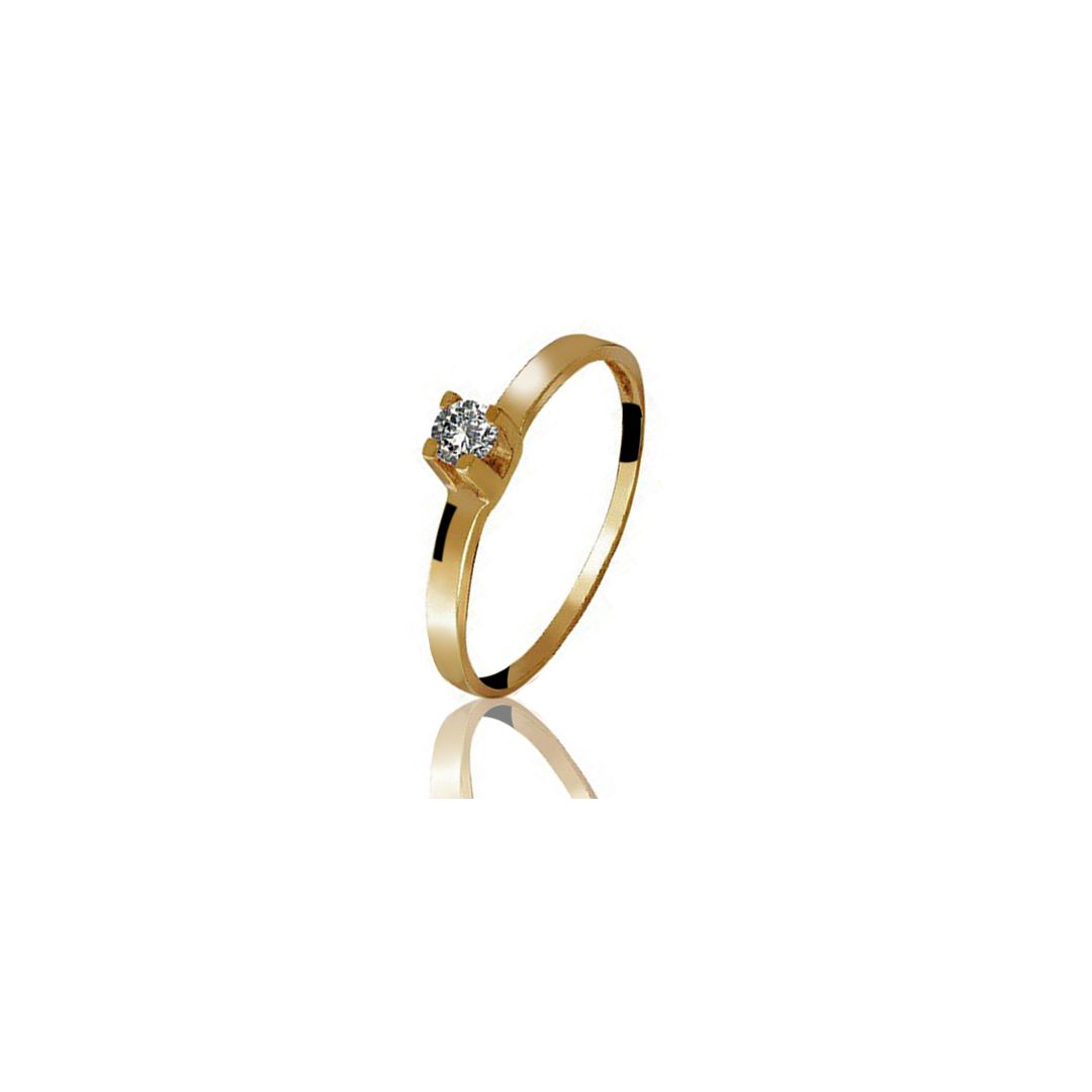 ANEL DE OURO 18K - MAIA - ALIANÇAS RAINHA VIRTUAL 