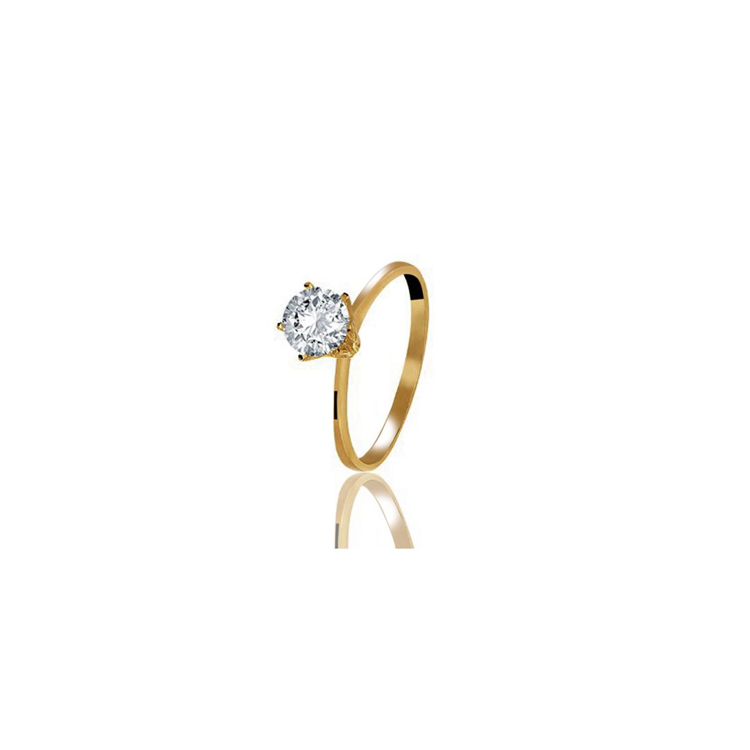 ANEL DE OURO 18K - MELISSA - ALIANÇAS RAINHA VIRTUAL 