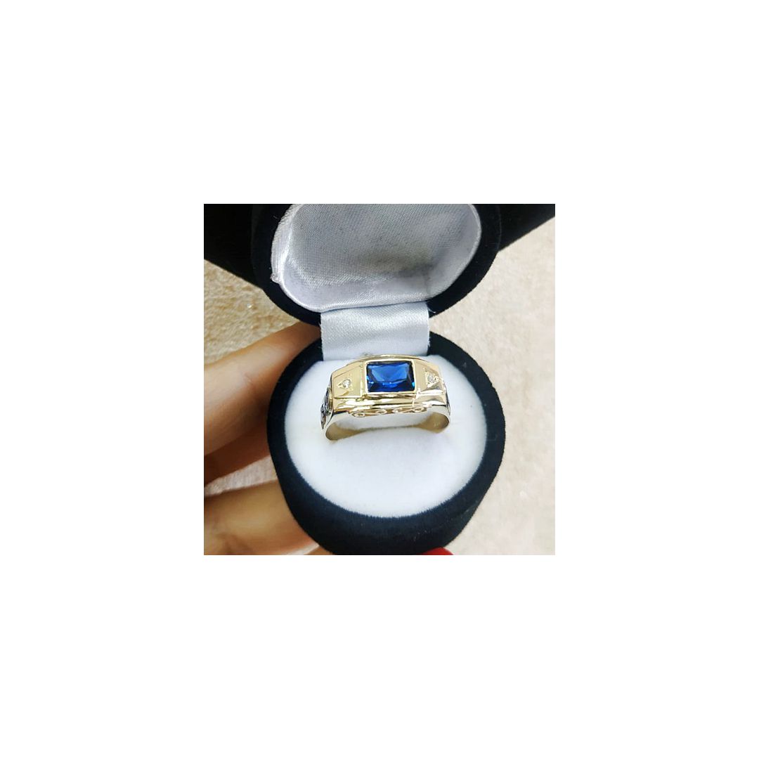 Anel de Formatura de Ouro 18k - CH701B - ALIANÇAS RAINHA VIRTUAL 