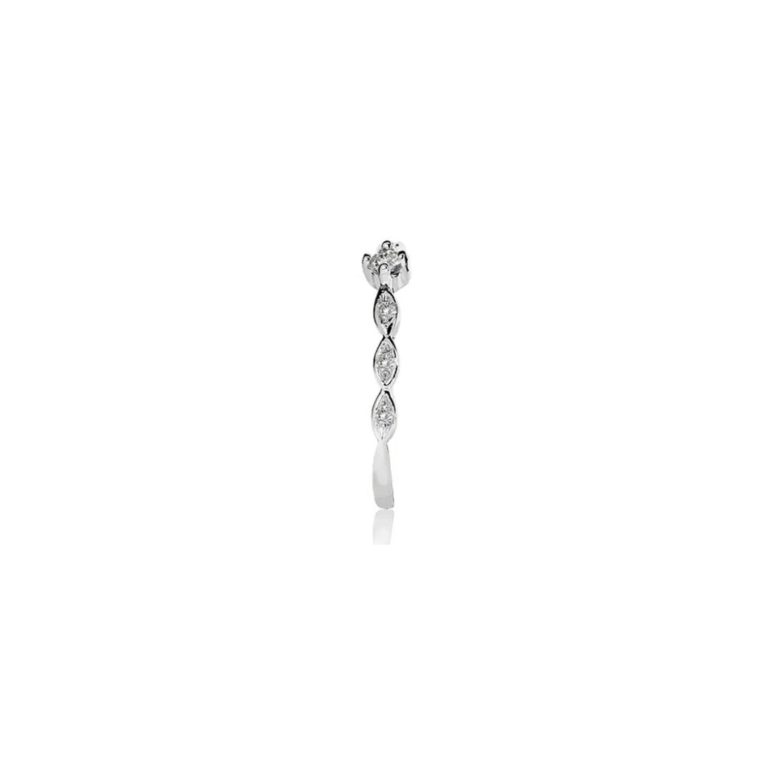  ANEL DE OURO BRANCO 18K - ADELE