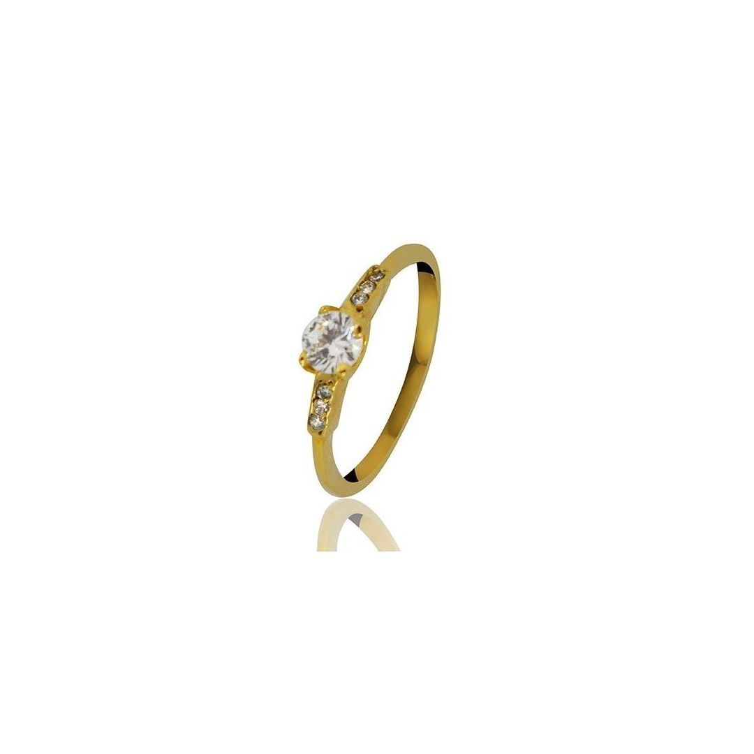 ANEL DE OURO 18K - SOPHIA - ALIANÇAS RAINHA VIRTUAL 
