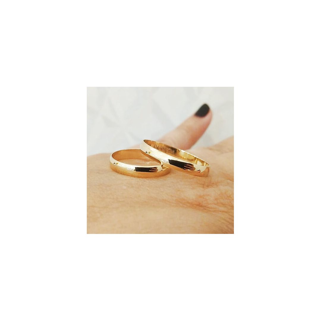 Aliança de Ouro 18k O PAR - SUPER OFERTA