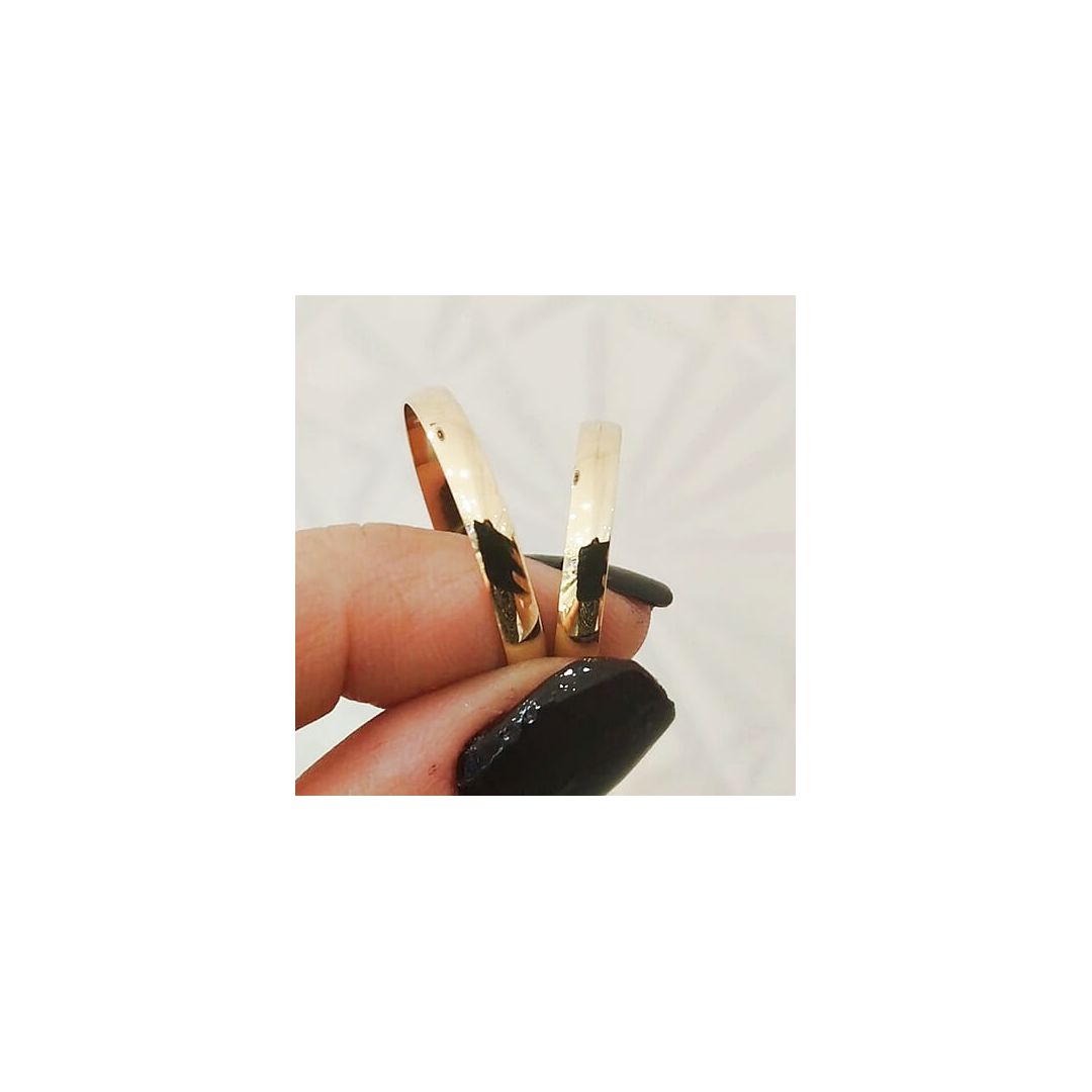 Aliança de Ouro 18k O PAR - SUPER OFERTA