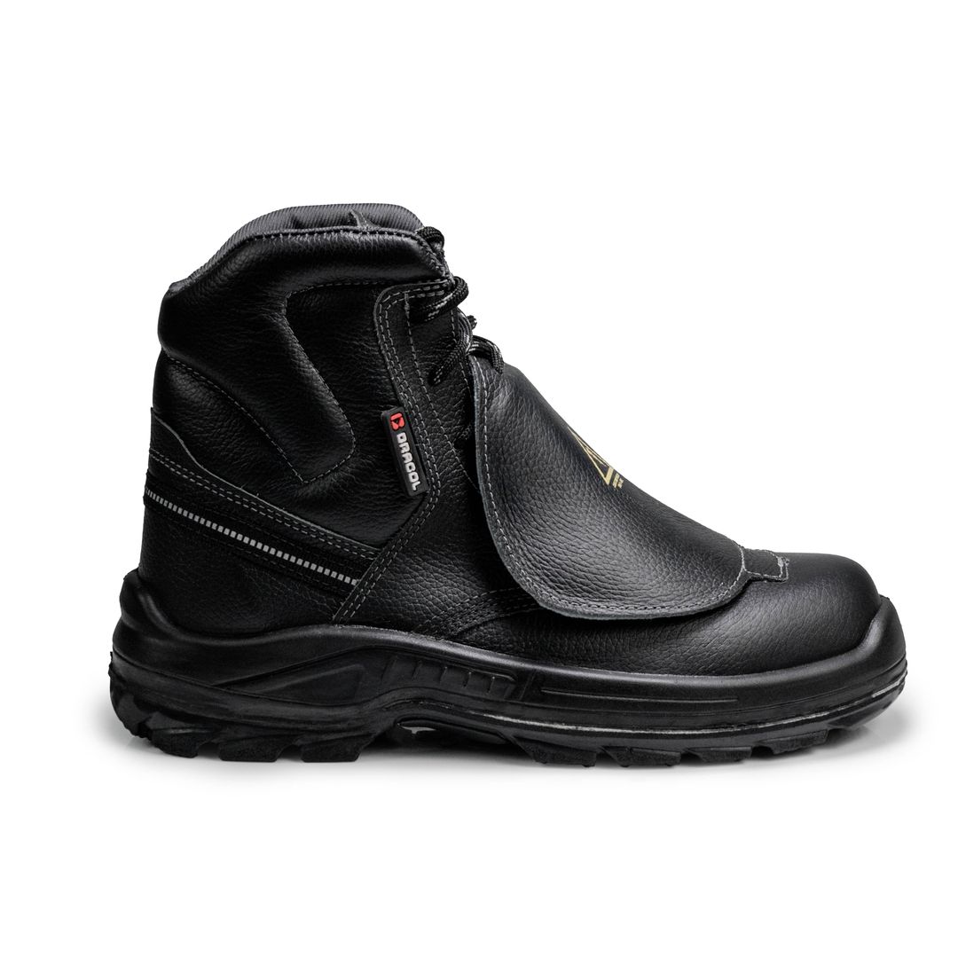 MANOBREIRO TITAN COURO ELETRICISTA METATARSO COMPOSITE PRP PU BORRACHA