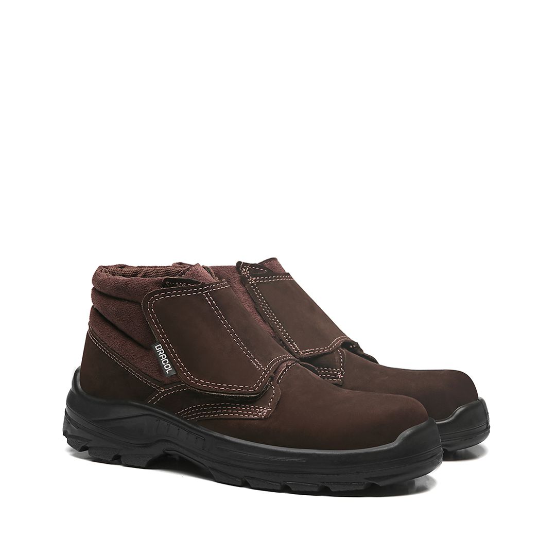 PETRO BVL BOTINA VELCRO NOBUCK MARROM CAFÉ
