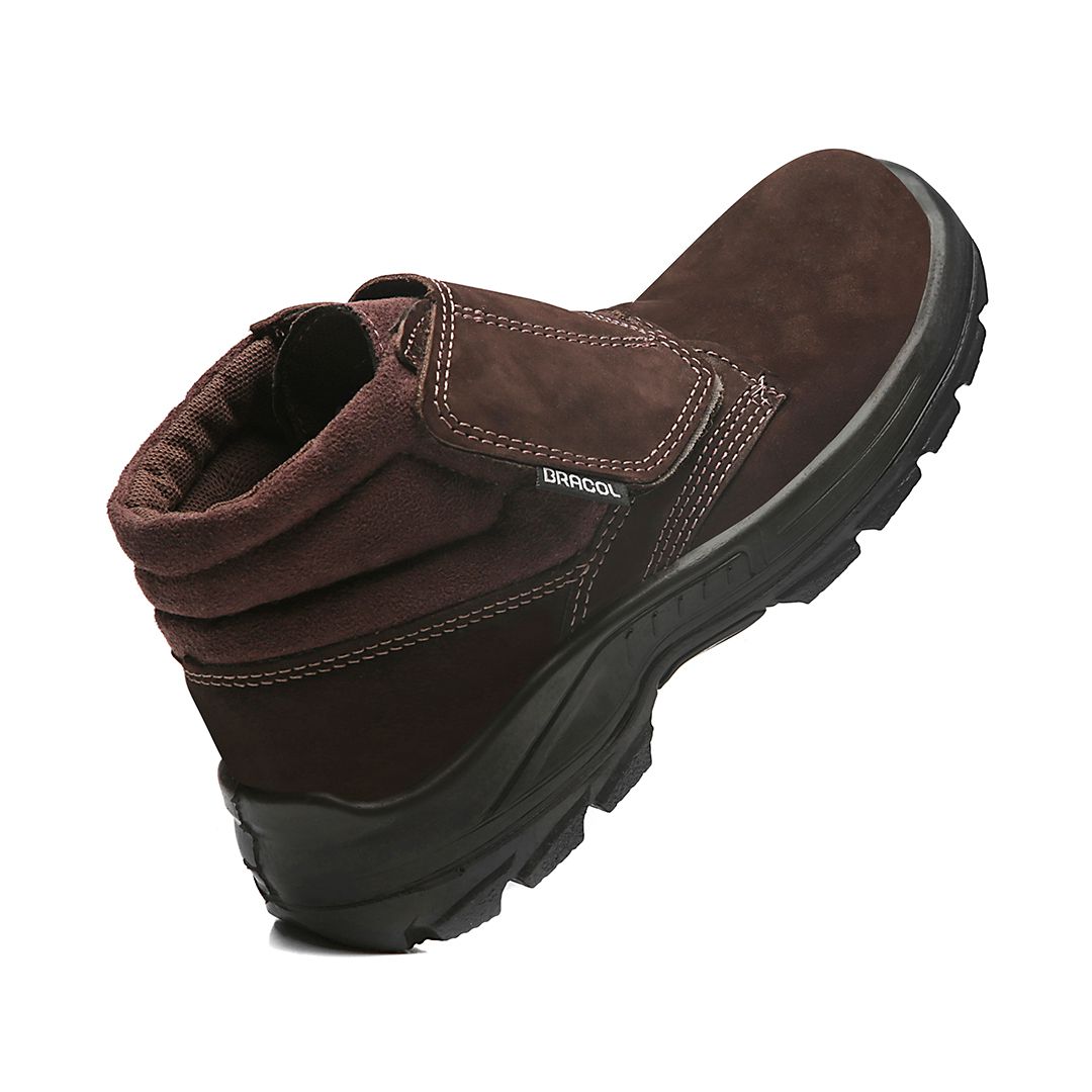 PETRO BVL BOTINA VELCRO NOBUCK MARROM CAFÉ